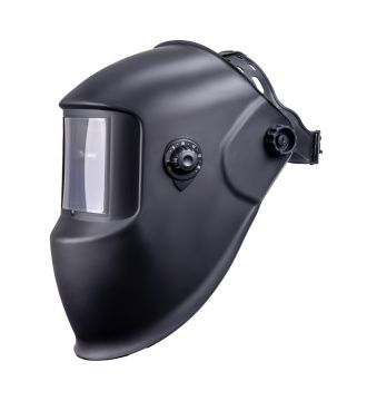 Маска сварщика КОРУНД "черная" (ф-р АСФ 4/9-13 с внеш. рег., пр-во FoxWeld) ,без коробки