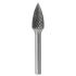 Борфреза параболическая с точечным торцом G 06х18 M06L150  одинарная насечка, удлиненная