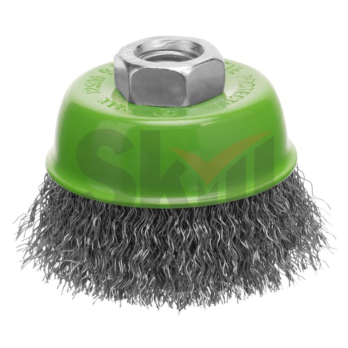 Щетка для УШМ, 65 мм, М14, "чашка", витая проволока 0.3 мм Сибртех