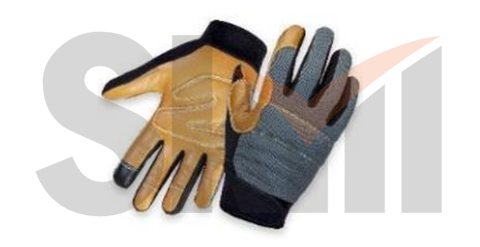 Защитные антивибрационные кожаные перчатки Omega для работы с инструментом - XL