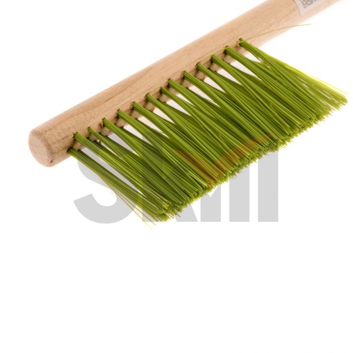 Щетка-сметка 3-рядная, 320 мм, деревянная ручка// Сибртех