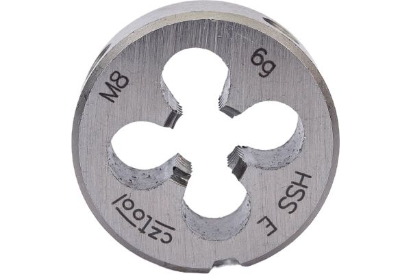 Плашка Bucovice Tools М8х1,25 HSSE DIN EN 22568 6g 25х9мм 290080 Плашка Bucovice Tools М8х1,25 HSSE DIN EN 22568 6g 25х9мм 290080