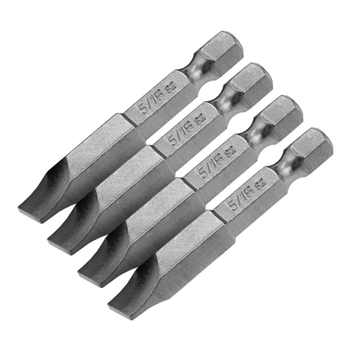 Набор бит, SL5/16"x2", 4 шт. Denzel Набор бит, SL5/16"x2", 4 шт. Denzel