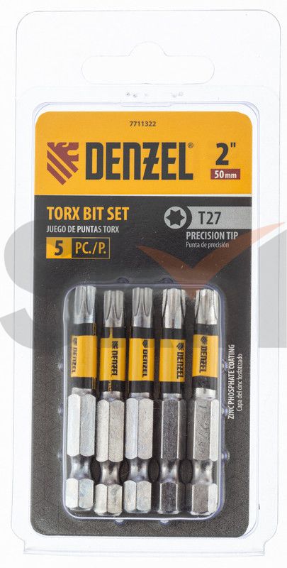Бита T27x50, 5 шт. Denzel
