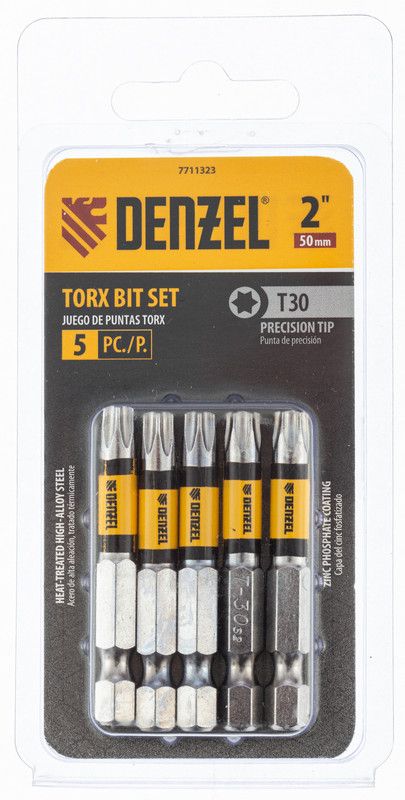 Бита T30x50, 5 шт. Denzel Бита T30x50, 5 шт. Denzel