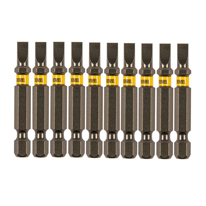 Бита SL5,0х50, сталь S2, шестигранный профиль, 2 шт. Е 6,3 Denzel Бита SL5,0х50, сталь S2, шестигранный профиль, 2 шт. Е 6,3 Denzel