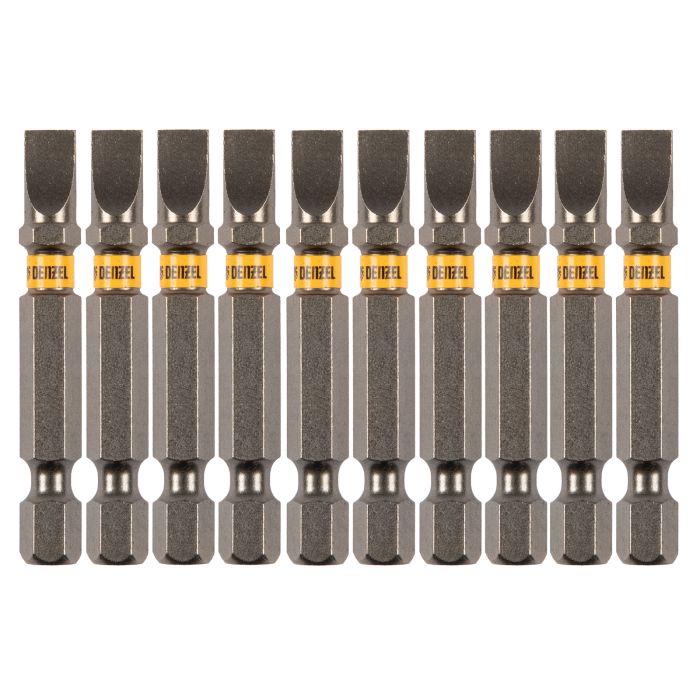 Бита SL6,0х50, сталь S2, шестигранный профиль, 10 шт. Е 6,3 Denzel Бита SL6,0х50, сталь S2, шестигранный профиль, 10 шт. Е 6,3 Denzel