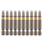 Бита PH2х50, сталь S2, шестигранный профиль, 10 шт. Е 6,3 Denzel