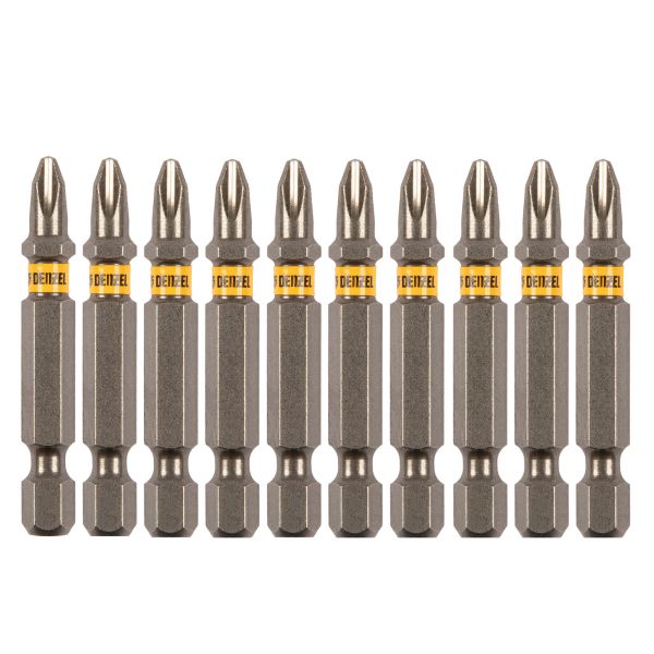 Бита PH2х50, сталь S2, шестигранный профиль, 10 шт. Е 6,3 Denzel