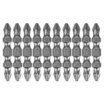 Бита двухсторонняя, PH2-PH2 х 45 мм, сталь S2, 10 шт. Denzel