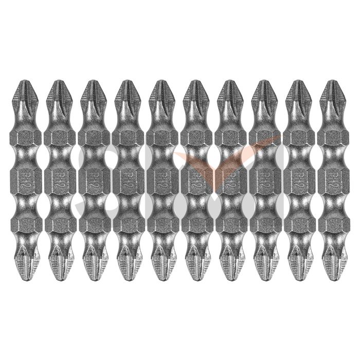 Бита двухсторонняя, PH2-PH2 х 45 мм, сталь S2, 10 шт. Denzel