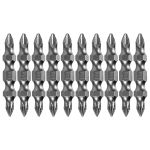 Бита двухсторонняя, PH2-PH1 х 45 мм, сталь S2, 10 шт. Denzel