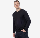 Лонгслив Brodeks KS731, черный