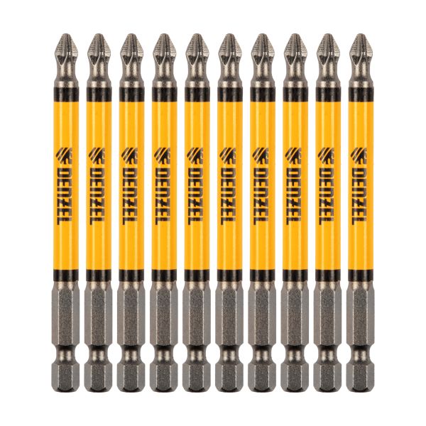 Бита PH2х90, сталь S2, цилиндр., 10 шт. Е 6,3 Denzel