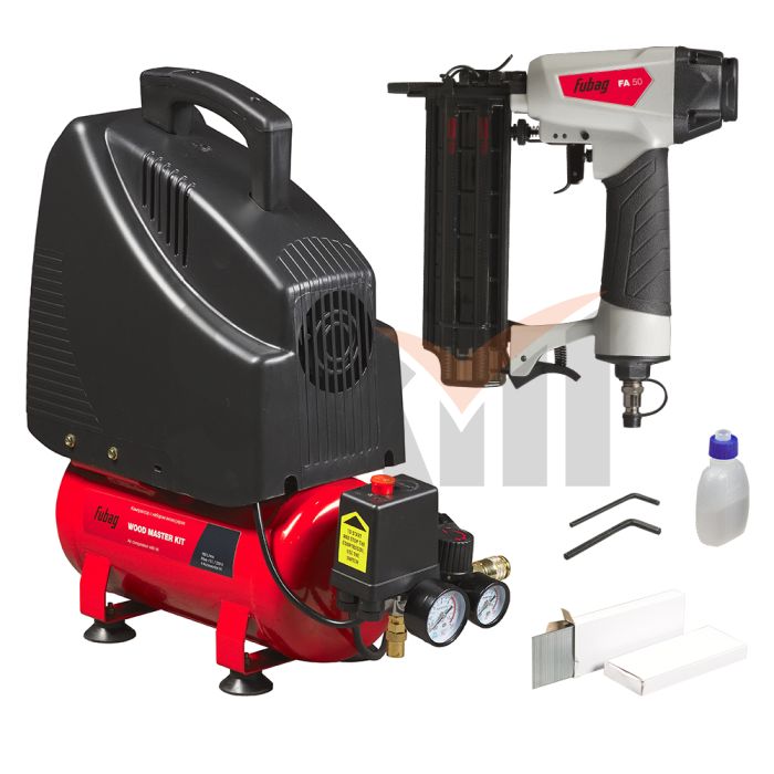 Компрессорный набор FUBAG Wood Master Kit безмасляный компрессор + 4 предмета