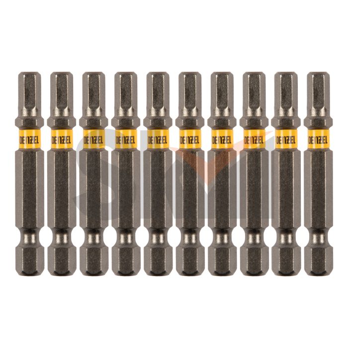 Бита HEX 5х50, сталь S2, шестигранный профиль, 10 шт. Е 6,3 Denzel