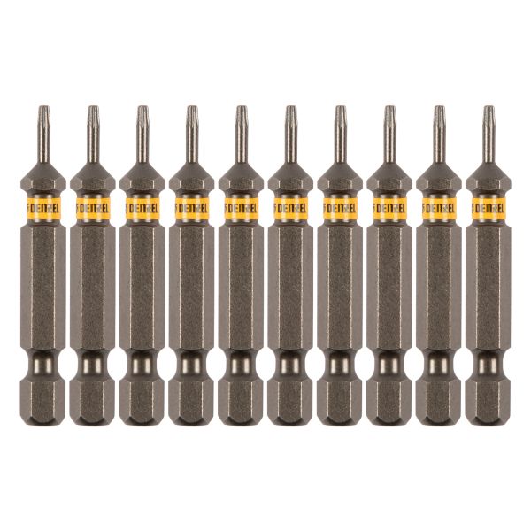 Бита TX 6х50, сталь S2, шестигранный профиль, 10 шт. Е 6,3 Denzel