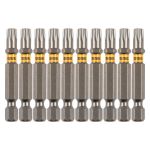 Бита TX 30х50, сталь S2, шестигранный профиль, 10 шт. Е 6,3 Denzel