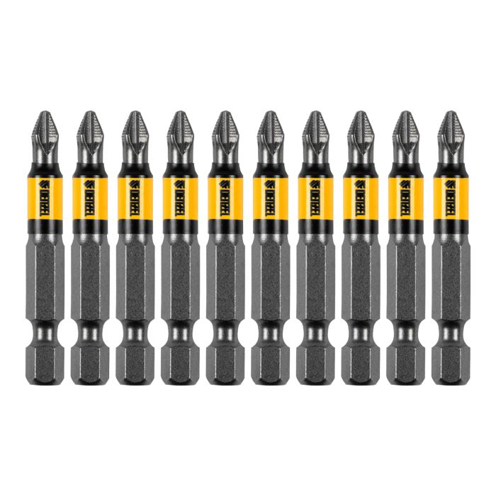Бита PH2х50, сталь S2, цилиндр., 10 шт. Е 6,3 Denzel Бита PH2х50, сталь S2, цилиндр., 10 шт. Е 6,3 Denzel