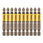 Бита PH2х60, сталь S2, цилиндр., 10 шт. Е 6,3 Denzel