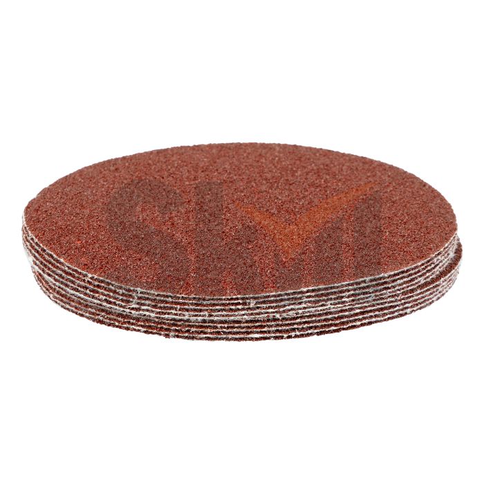 Круг абразивный на ворсовой подложке под "липучку", P 40, 125 мм, 10 шт.// Matrix