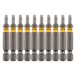 Бита TX 10х50, сталь S2, шестигранный профиль, 10 шт. Е 6,3 Denzel