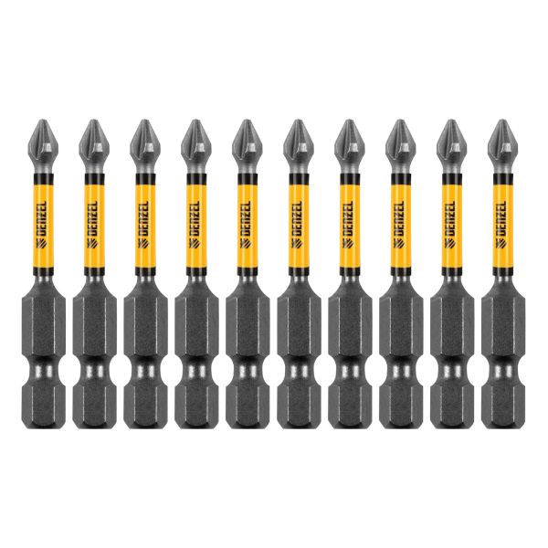 Бита IMPACT, PH1x50 мм, лазерная обработка шлица, сталь S2, 10 шт., Е 6,3 Denzel