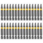 Бита PH2х50, сталь легированная S2, 30 шт., шестигранный профиль, пластиковая коробка, Е 6,3 Denzel