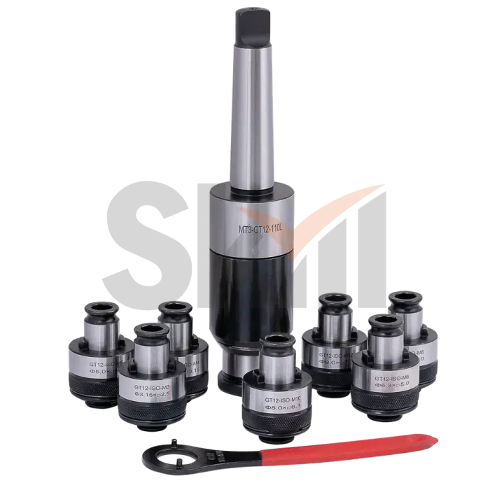 Набор держателей KM3 (MT3)-GT12 с предохранительными головками (M5-M16) ISO
