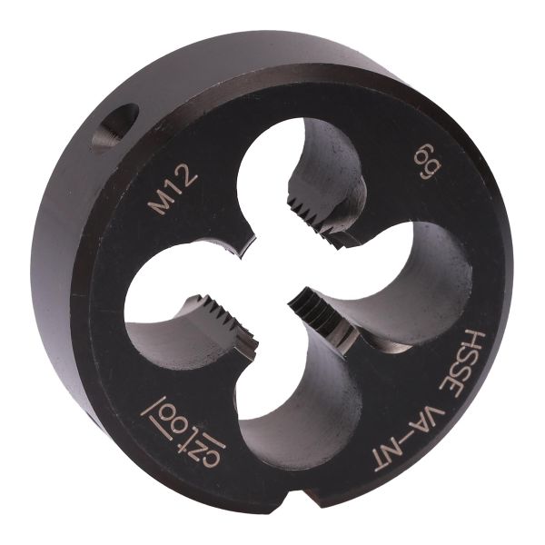Плашка с стружколомом Bucovice Tools М12х1,75 HSSE-VA-NT DIN EN 22568 6g 38х14мм 301120 Плашка с стружколомом Bucovice Tools М12х1,75 HSSE-VA-NT DIN EN 22568 6g 38х14мм 301120