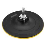 Тарелка опорная для дрели и УШМ с липучкой, 115 мм, твердая, с адаптером c М14 на d8// Denzel Тарелка опорная для дрели и УШМ с липучкой, 115 мм, твердая, с адаптером c М14 на d8// Denzel