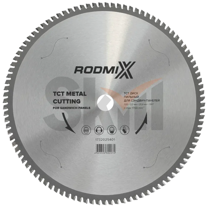 TCT Диск пильный по металлу для сэндвич-панелей 320х3,2х25,4х100 T