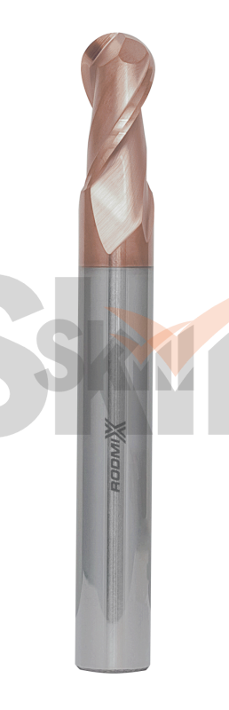 Концевая сферическая фреза 4 зуба, HRC 55, TiSiN, удлиненная 18x32x92 R9