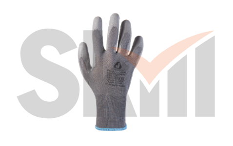 Защитные промышленные перчатки из полиэфирной пряжи - g L c полиуретановым покрытием