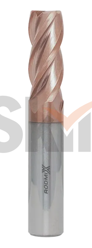 Концевая фреза с угловым радиусом 4 зуба, HRC 55, TiSiN 4х10х50 R0,5