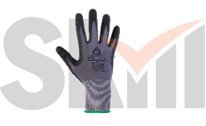 Защитные промышленные перчатки - XL из полиэстера с микронитриловым покрытием