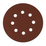 Круг абразивный на ворсовой подложке под "липучку", перфорированный, P 150, 125 мм, 5 шт.// Сибртех