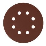 Круг абразивный на ворсовой подложке под "липучку", перфорированный, P 180, 125 мм, 5 шт.// Сибртех
