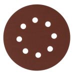 Круг абразивный на ворсовой подложке под "липучку", перфорированный, P 220, 125 мм, 5 шт.// Сибртех