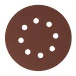 Круг абразивный на ворсовой подложке под "липучку", перфорированный, P 240, 125 мм, 5 шт.// Сибртех