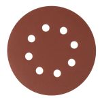 Круг абразивный на ворсовой подложке под "липучку", перфорированный, P 320, 125 мм, 5 шт.// Сибртех