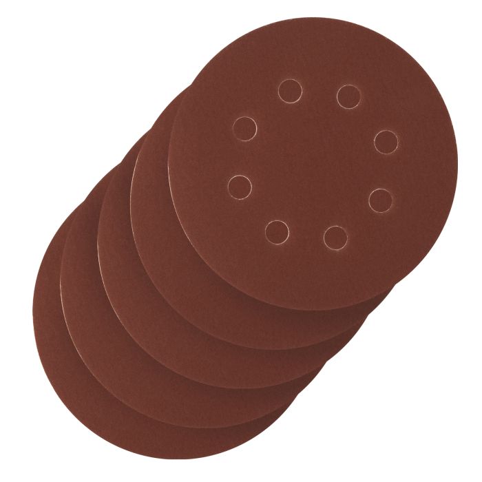 Круг абразивный на ворсовой подложке под "липучку", перфорированный, P 400, 125 мм, 5 шт.// Сибртех