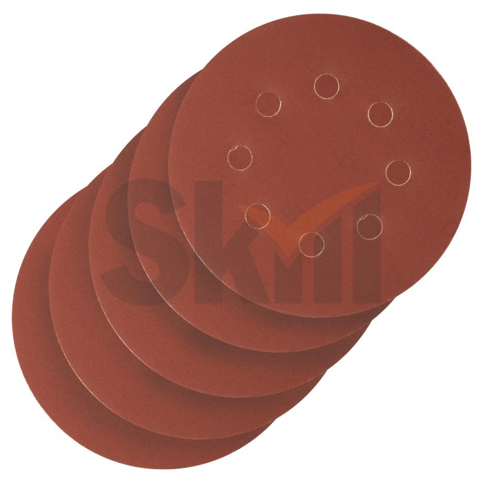 Круг абразивный на ворсовой подложке под "липучку", перфорированный, P 500, 125 мм, 5 шт.// Сибртех