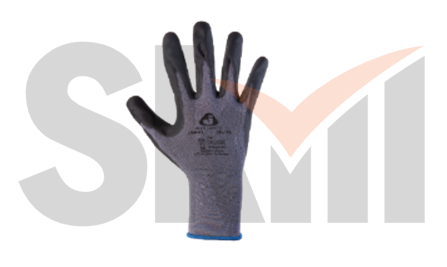 Защитные промышленные перчатки - M из полиэстера с пенонитриловым покрытием