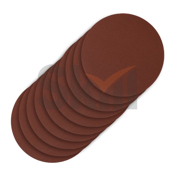 Круг абразивный на ворсовой подложке под "липучку", P 320, 125 мм, 10 шт.// Сибртех