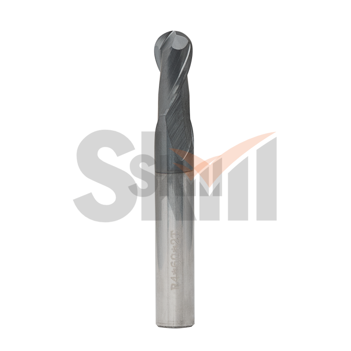 Концевая сферическая фреза 2 зуба, HRC 45, AlTiN, 18x36x100 R9