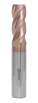 Концевая фреза с угловым радиусом 4 зуба, HRC 55, TiSiN, удлиненная  6х15х75 R1 Концевая фреза с угловым радиусом 4 зуба, HRC 55, TiSiN, удлиненная  6х15х75 R1