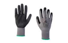 Защитные промышленные перчатки из полиэстера - XXL с рельефным латексным покрытием