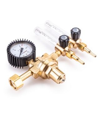 Регулятор FoxWeld WR420-F2 (аргоновый/углекислотный, 1 манометр, 2 расходомера, вентиль, пр-во FoxWe