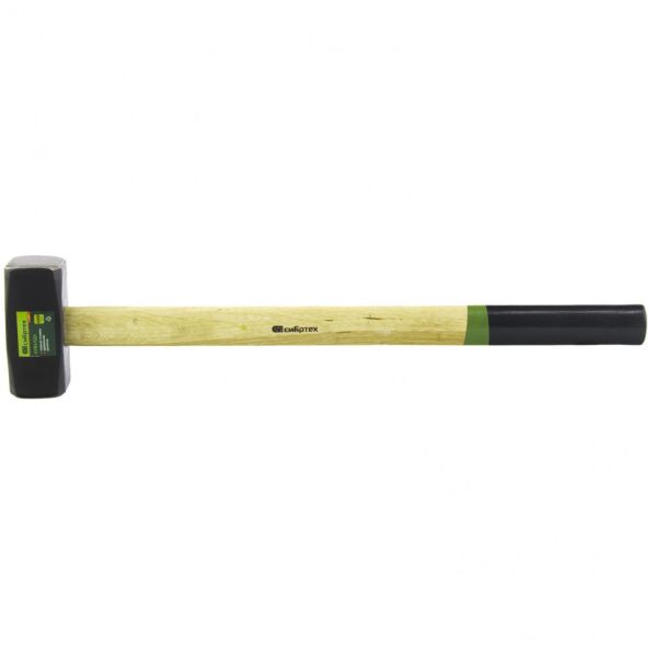 Кувалда, 4000 г, кованая головка, деревянная рукоятка// Сибртех